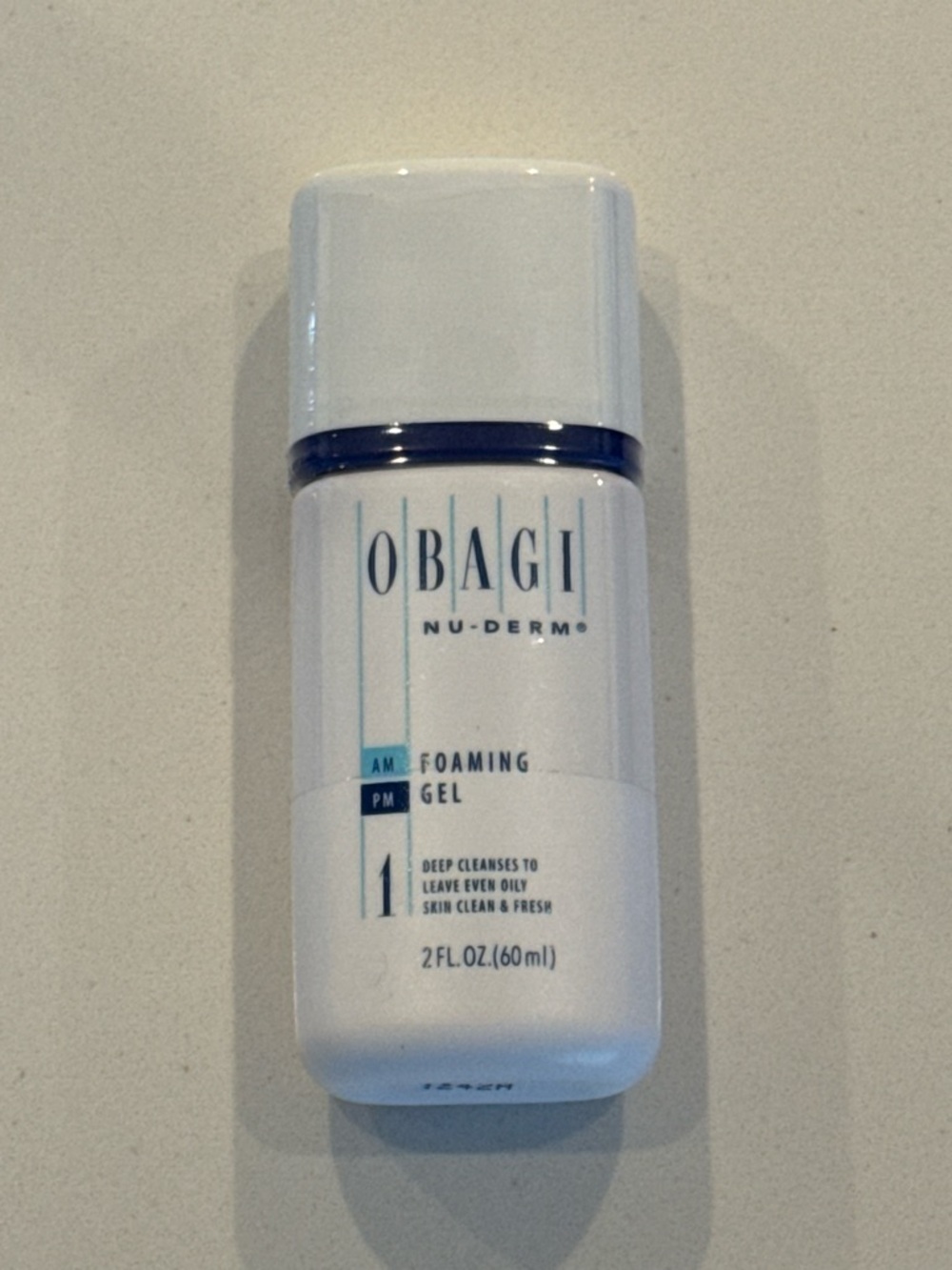 Obagi Nu-Derm Foaming Gel Cleanser - White with Blue Accents